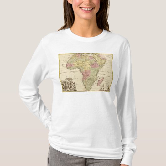 AfricaPanoramic MapAfrica 3 Tシャツ (正面)