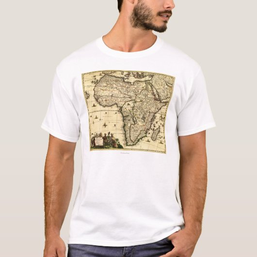 AfricaPanoramic MapAfrica Tシャツ (正面)