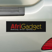 AfriGadgetのバンパーステッカー バンパーステッカー (車上)