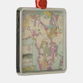 Afrika -アフリカの地図書の地図 メタルオーナメント (右)