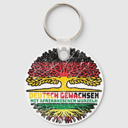 Afrika Afrikanisch Deutsch Deutschland Baum Wurzel キーホルダー (正面)