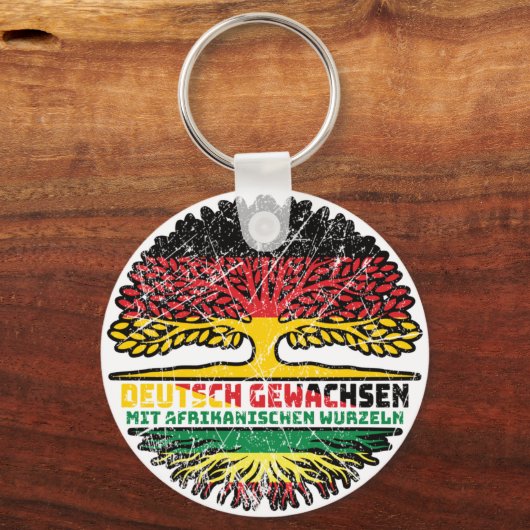 Afrika Afrikanisch Deutsch Deutschland Baum Wurzel キーホルダー (裏面)