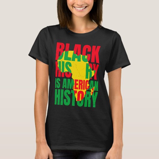 Afrika Black History American History USA African Tシャツ (正面)