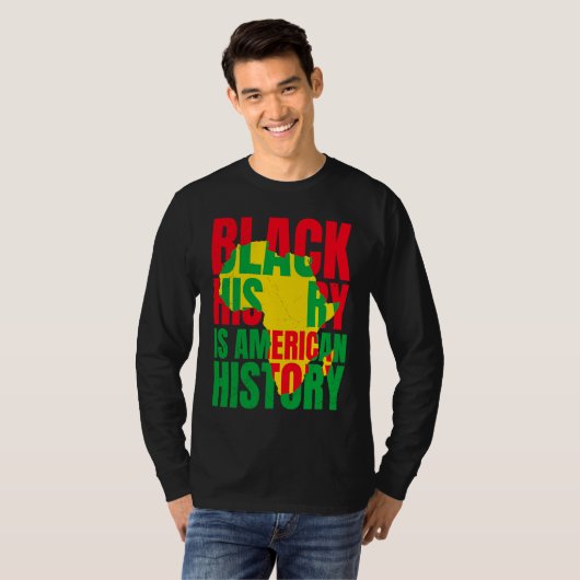 Afrika Black History American History USA African Tシャツ (正面フル)