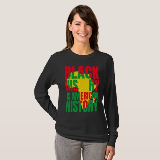 Afrika Black History American History USA African Tシャツ (正面フル)