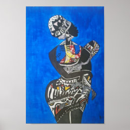 afrika blue ポスター