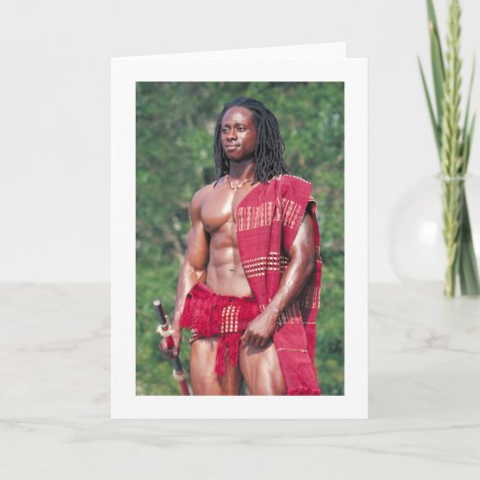 "Afrikan "としてデイヴィッドAdomah カード (正面)