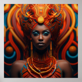 Afrikanische Königin' – Eleganz und Tradition ポスター