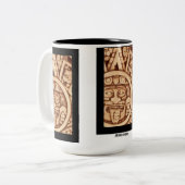 AfriMex Urbanoのアステカなカレンダーの詳細のマグ ツートーンマグカップ (正面左)