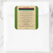 AfriMex Urbanoクワンザシリーズ4ステッカー スクエアシール (バッグ)