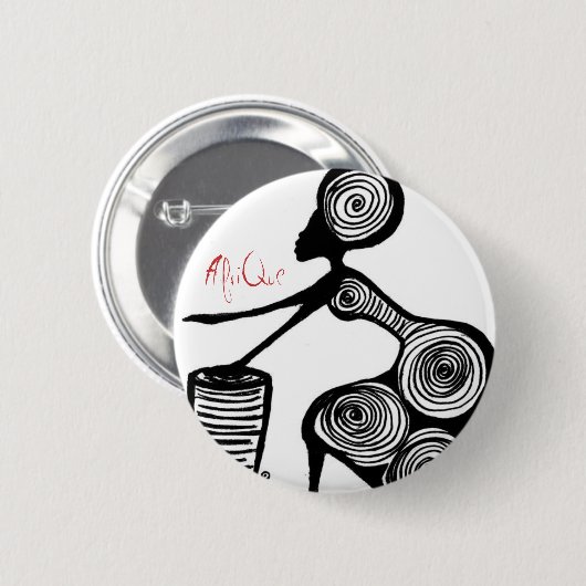 Afrique 缶バッジ (正面&裏面)