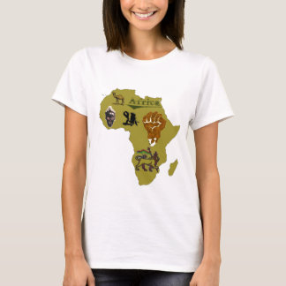 afrique continent tシャツ