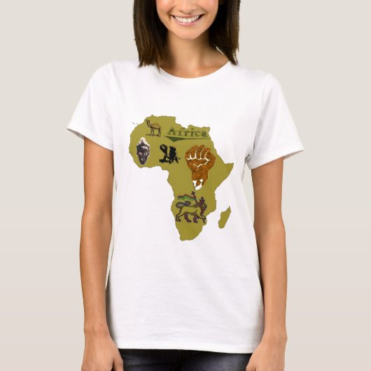 afrique continent tシャツ (正面)