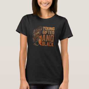 Afro African MelaのEdとBlackの若い歴史月 Tシャツ