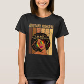 Afro African Women Black Histo Tシャツ (正面)