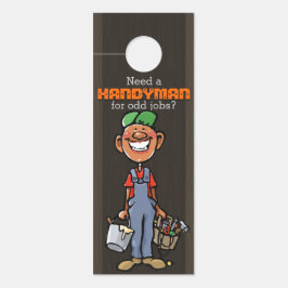 Afro American DarkのHandyman Maintenance Services ドアノブサイン