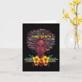 Afro Beautiful Black P女性用のジュネーブ12番目のシャツ カード (黄色い花)