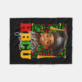 Afro Black Boy College Graduation Future Hbcu Grad フリースブランケット (正面(横))