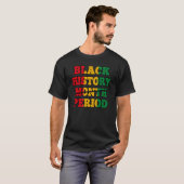 Afro Black History Month Period African Pride BHM Tシャツ (正面フル)