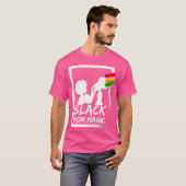 Afro Black Mom Magic African Woman Mom And Daughte Tシャツ (正面フル)