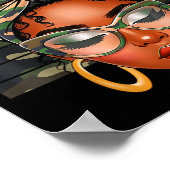 Afro Black Women African American Black History Mo ポスター (角)