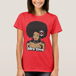 Afro Diva Tシャツ（女性用） Tシャツ