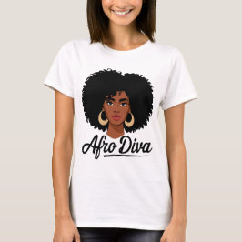Afro Diva Tシャツ（女性用） Tシャツ