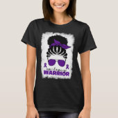 Afro Epilepsy Warrior For Black Women Epilepsy Awa Tシャツ (正面)