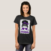 Afro Epilepsy Warrior For Black Women Epilepsy Awa Tシャツ (正面フル)