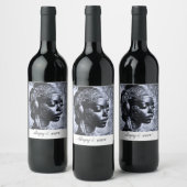 Afro-futurism Book Title Parody ワインラベル (ボトル)