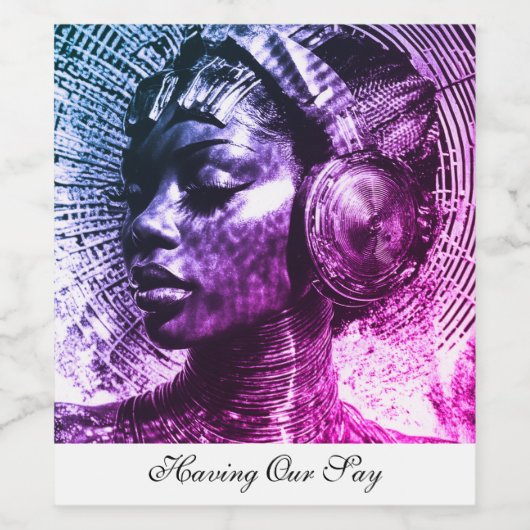 Afro-futurism, Book Titles ワインラベル (シングルラベル)