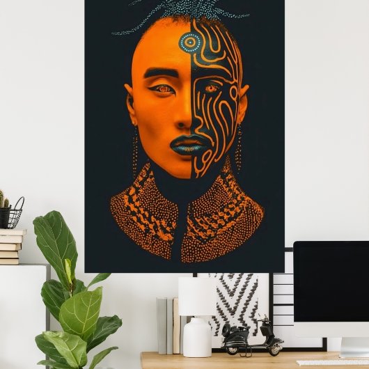 Afro-futuristic 2 ポスター (ホームオフィス)