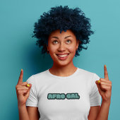 Afro Gal – アフリカ系アメリカ人女性文字Tシャツ Tシャツ