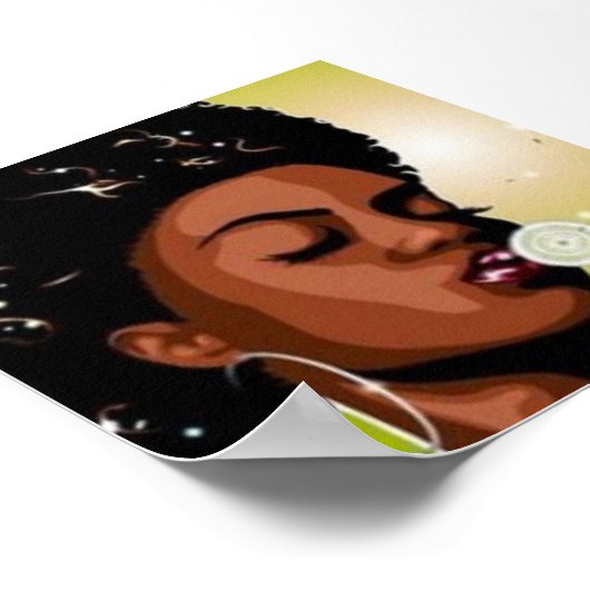 afro girl ポスター (角)