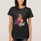 Afro Girl Afrocentric Black Pride Afro Hair 1 Tシャツ (正面)