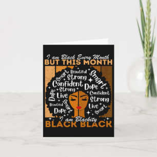 Afro Girl Blackity Black毎月黒歴 カード