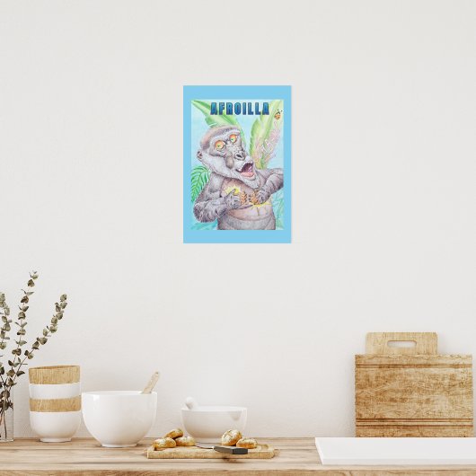 AFRO GORILLA POSTER  ポスター (キッチン)