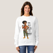 Afro Isn't Just Hair It's Hardware スウェットシャツ (正面フル)