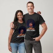 Afro Latina Black Latinx Pride Melanin Pride Black Tシャツ (ユニセックス)