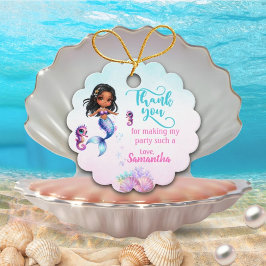 Afro mermaid Birthday Party - Under the Sea Splish フェイバータグ