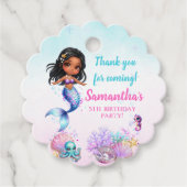 Afro mermaid Birthday Party - Under the Sea Splish フェイバータグ (正面)