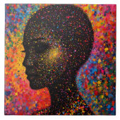 Afro Nebula Whisper – Black History Celebration タイル (正面)