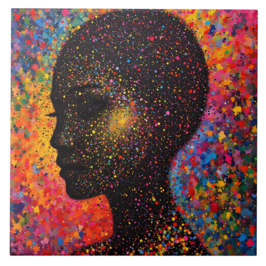 Afro Nebula Whisper – Black History Celebration タイル (正面)