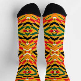 Afro Pop Cairo Kente Print ソックス