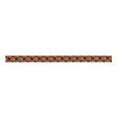 Afro Pop Kente Rose Design Satin Ribbon グログランリボン (正面)