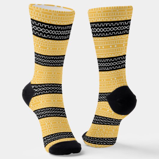 Afro Pop Modern Mudcloth Socks ソックス (傾斜あり)
