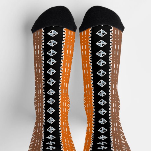 Afro Pop Modern Mudcloth Socks ソックス (上部)