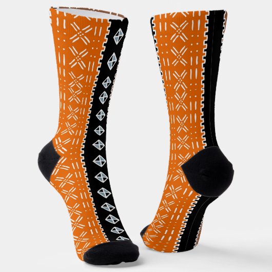 Afro Pop Modern Mudcloth Socks ソックス (傾斜あり)