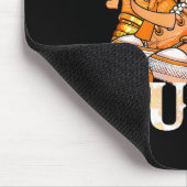 Afro Queen Multiple Sclerosis Survivor Orange Ribb マウスパッド (コーナー)