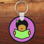 Afro Reader - Keychain キーホルダー (正面)